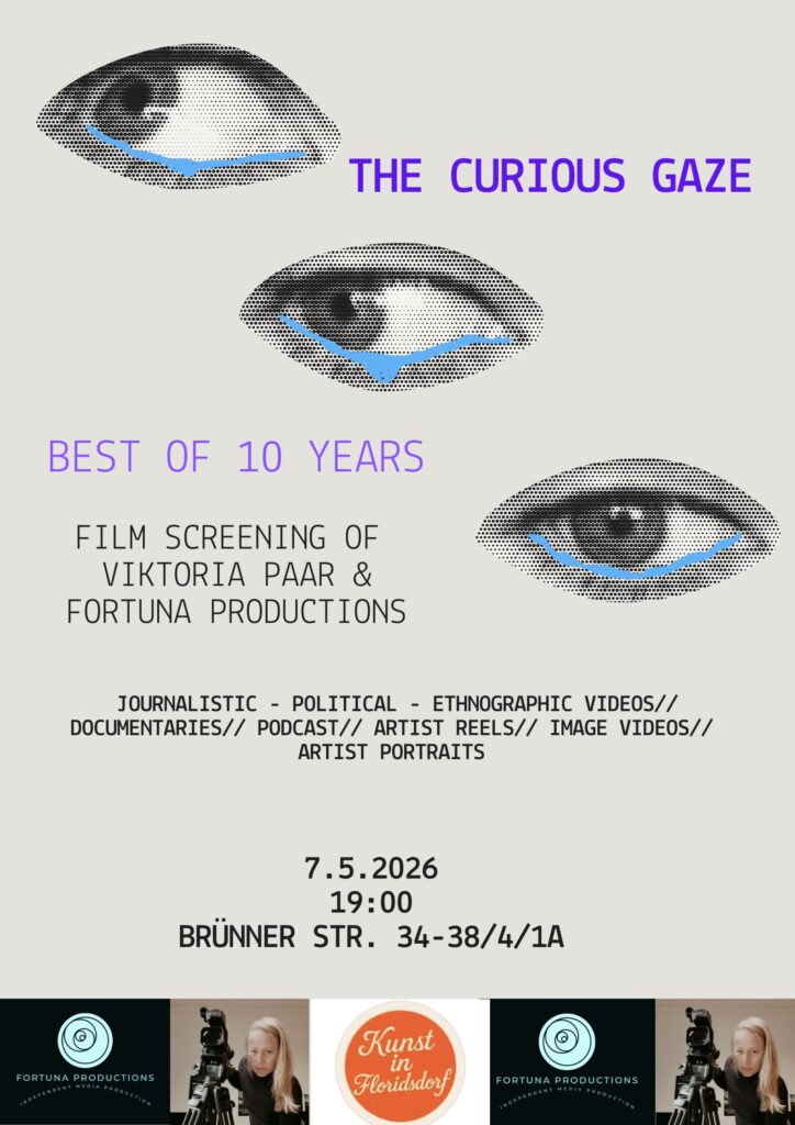 Film Screening von Kunst in Floridsdorf im Atelier im Schlingerhof: Viktoria Paar & Fortuna Productions.