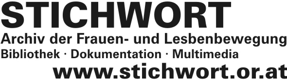 Logo von Stichwort. Dem Archiv der Frauen- und Lesbenbewegung.